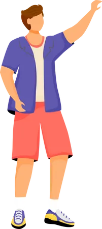 Man in casual clothes Illustration
