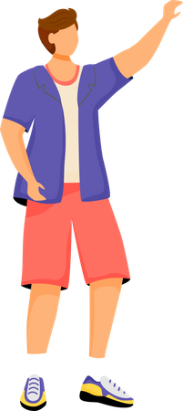 Man in casual clothes  Illustration