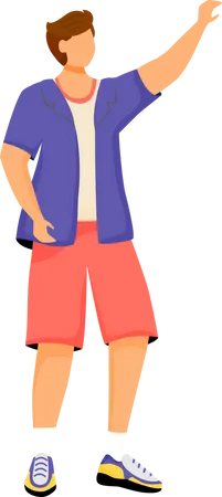 Man in casual clothes  Illustration