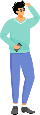 Man in casual clothes  Illustration