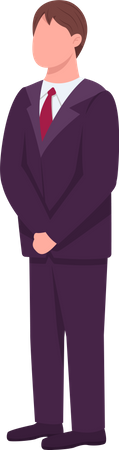 Man in formal suit Illustration