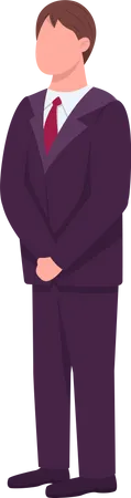 Man in formal suit Illustration