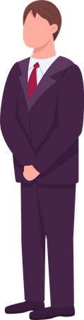 Man in formal suit  Illustration