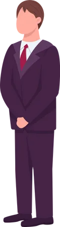 Man in formal suit  Illustration