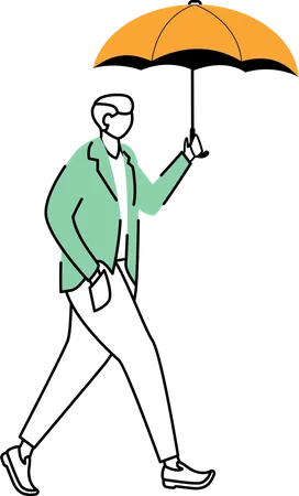 Man in jacket  Illustration