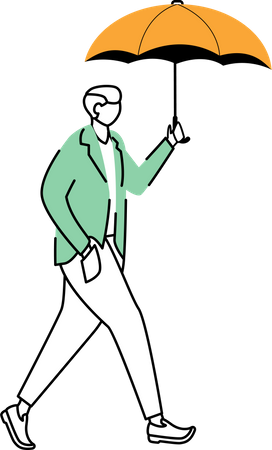 Man in jacket  Illustration