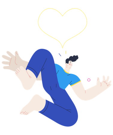 Man in love Illustration