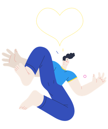 Man in love  Illustration