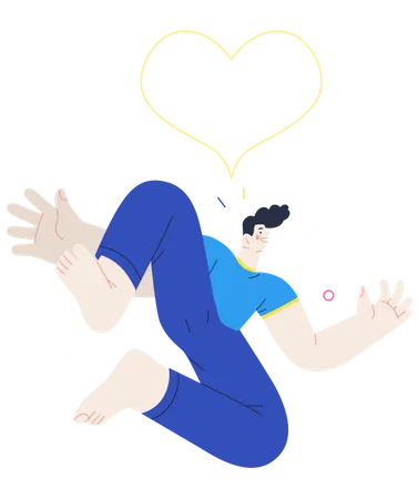 Man in love  Illustration