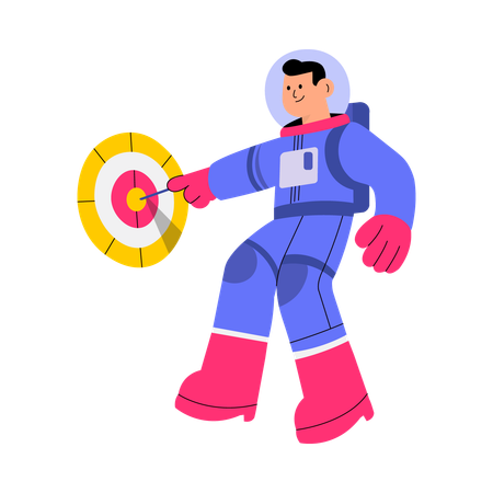 Man in superhero suit holding Bitcoin security shield  Illustration