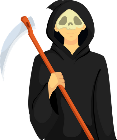 Man In Vendetta Costume  Illustration