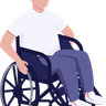 free male with disability illustrations