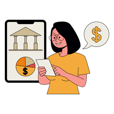 Man Investing Money  Illustration