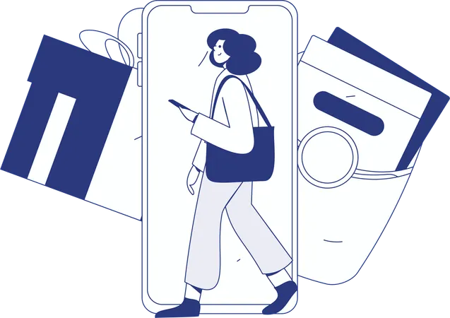 Man invests in wallet money  Illustration