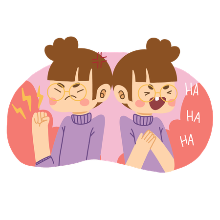 Man is facing anger issues  Illustration