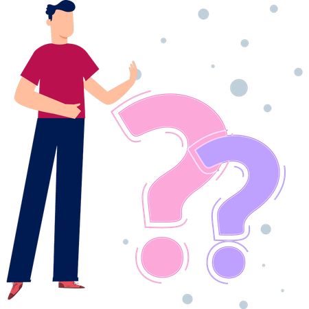 Man is standing  Illustration