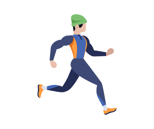 Man jogging  Illustration