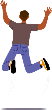 Man Jumping  Illustration