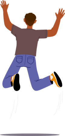 Man Jumping  Illustration