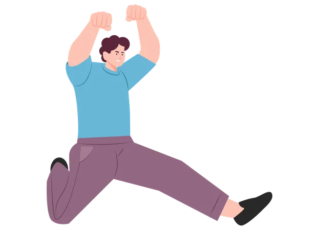 Man Jumping  Illustration