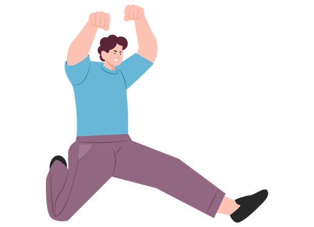 Man Jumping  Illustration