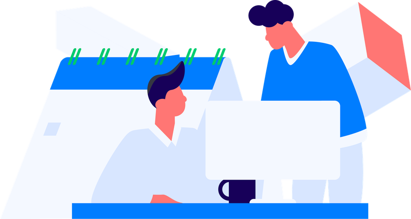 Man makes digital payment for shopping  Illustration