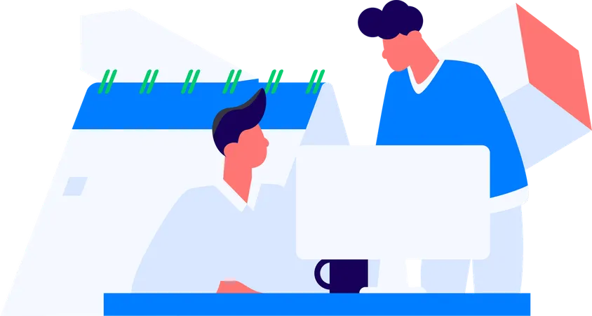 Man makes digital payment for shopping  Illustration
