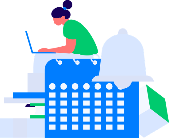 Man makes purchase alert  Illustration