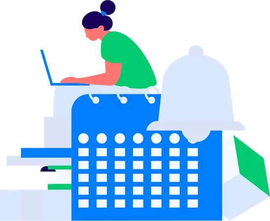 Man makes purchase alert  Illustration