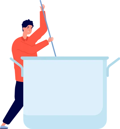 Flat Person Cooking Food Cook Service Woman Cutting Products People Prepare Dinner Lunch Happy Restaurant Or Home Kitchen Utter Vector Set Illustration Cook Prepare Lunch And Dinner Illustration
