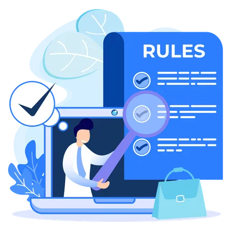 Illustration Vector Graphic Cartoon Character Of Rules Illustration