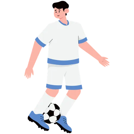 Man Pinching the Ball  Illustration