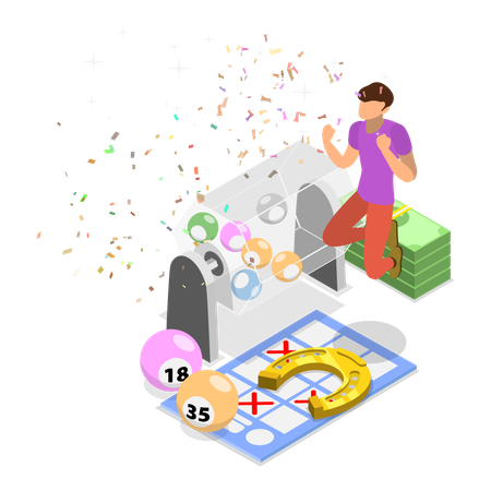 Man playing online gaming  Illustration