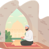 illustrations for man praying