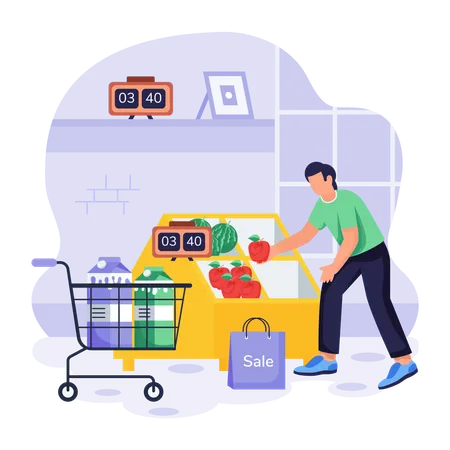 Editable Flat Illustration Of A Clothing Stall イラスト