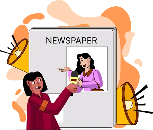 A Vibrant Illustration Depicting A Man Purchasing A Newspaper From A Vendor Capturing The Dynamic Interaction Of Traditional News Exchange Illustration