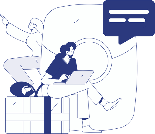 Man receives cashback offer  Illustration