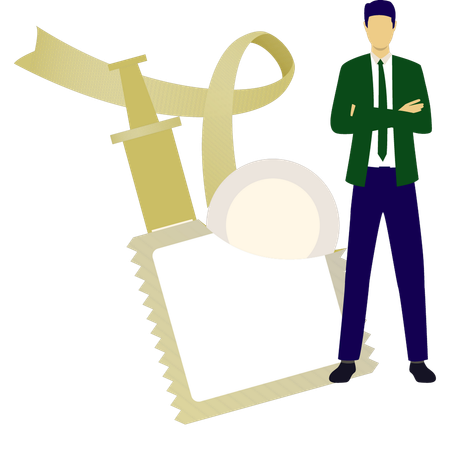 Man recommend female contraception  Illustration