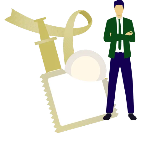 Man recommend female contraception  Illustration