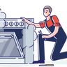 gas stove illustration