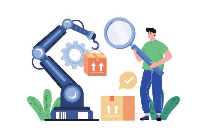 Man Research On Productionmass  イラスト