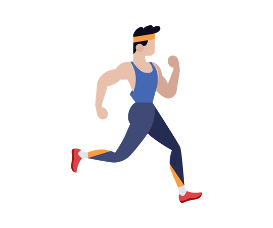 Man running Illustration