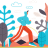 man running illustration svg