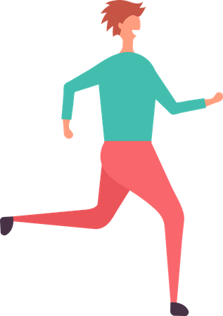 Man running  Illustration