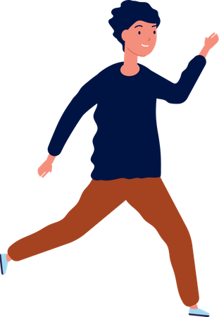 Man Running  Illustration