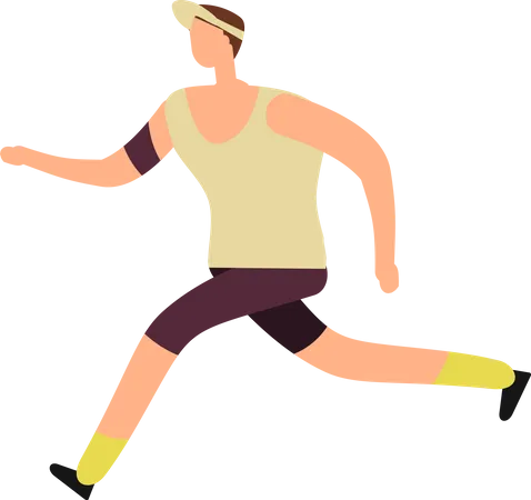 Man running  Illustration