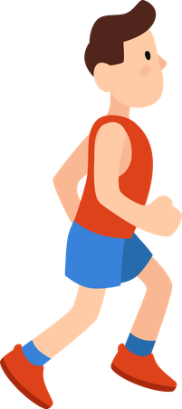 Man Running  Illustration