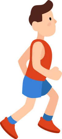 Man Running  Illustration