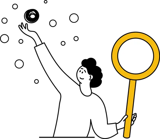 Man search idea  Illustration
