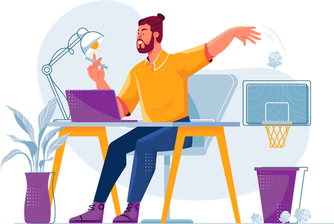Man Searching ideas  Illustration
